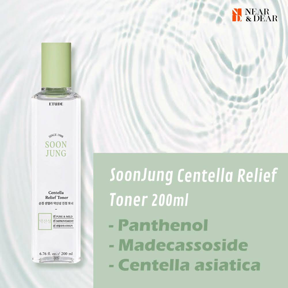 ETUDE HOUSE // Soon Jung Centella Relief Toner 200ml / Emulsion 130ml