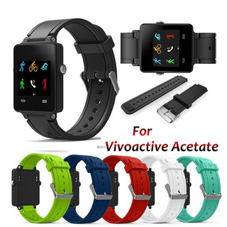 Garmin Vivoactive Acetate สายรัดข้อมือซิลิโคนแบบเปลี่ยน