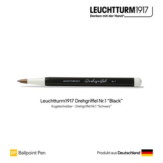 Leuchtturm1917 Drehgriffel Nr.1 "Black" Ballpoint Pen - ปากกาลูกลื่นแบบบิด สีดำ