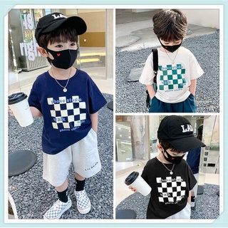 เสื้อยืดเด็กผู้ชายแขนสั้น 2022 ใหม่ Cotton Top Boys Summer T-Shirt