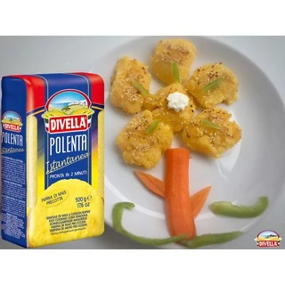 ดีเวลล่า แป้งข้าวโพด โพแลนต้า 500 กรัม - Polenta 500g Divella brand from Italy