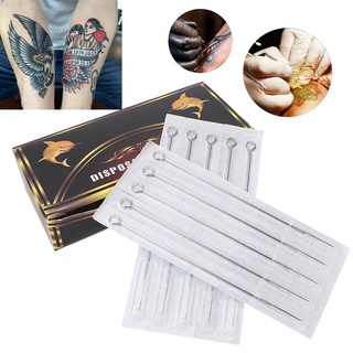 คลังสินค้าใส 50Pcs เข็มสักแบบใช้แล้วทิ้ง Sterilized Stainless Steel Supply