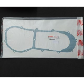 ปะเก็น ฝาครอบสายพาน FINO FI 115cc. ปะเก็น ฝาคลัช ฝาครอบแคร้งเครื่อง แท้ YAMAHA CRANKCASE COVER GASKET