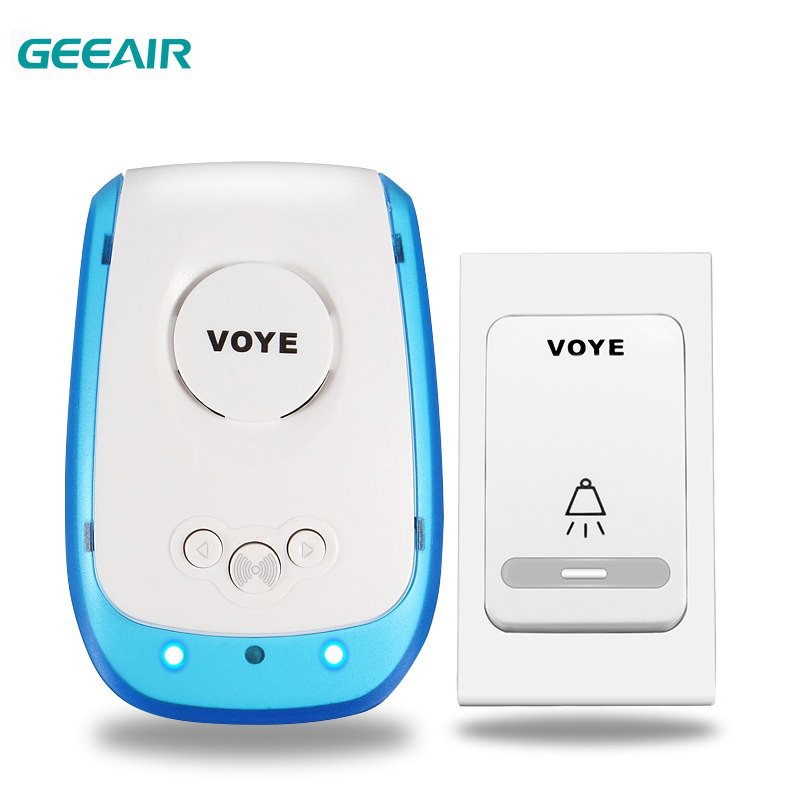 Wireless Door Chime/Bell กริ่ง/ออดไร้สาย Voye แบบแป้นสวิทช์ (V009B)