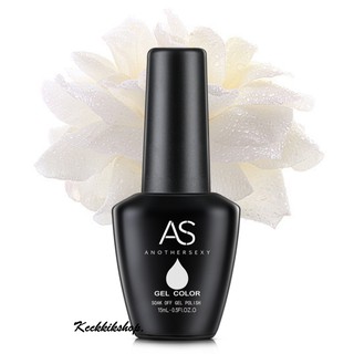 สีทาเล็บเจล ยาทาเล็บเจล  สีเจลน้ำนม สีขาวน้ำนม สีขาวขุ่น AS 15ml.