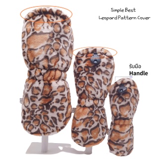 [WICO&amp;Golf] Leopard Pattern Fashion Golf Club Cover/เรียบง่ายดีที่สุด Golf Club Cover Driver Fairway Wood Hybrid