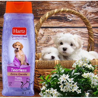 แชมพูลูกสุนัข กลิ่นดอกมะลิ HARTZ TEARLESS PUPPY