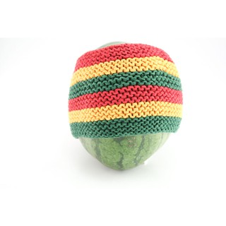 สินค้าราสต้า Headband Rasta Large 6 Inches โครเชต์ราสต้า แดง-เหลือง-เขียว ซ้อนกันสองชั้น