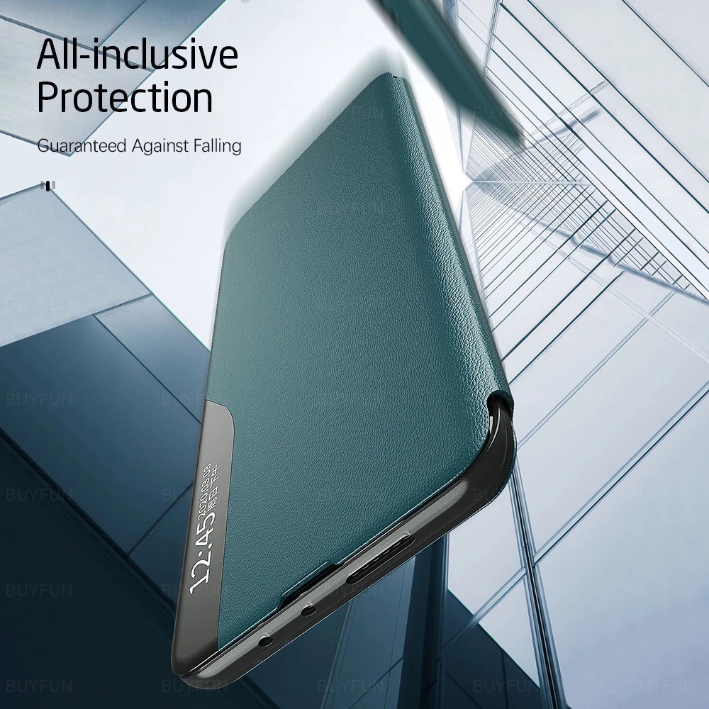 OPPO Find X5 Pro A5 A9 2020 ⭐ครึ่งหน้าต่าง Sideshow Flip Bracket เคสโทรศัพท์หนัง⭐ FindX5 FindX5Pro ราคา ถูกที่สุด ดีลบีเคเค แกลเลอรีภาพที่ 3