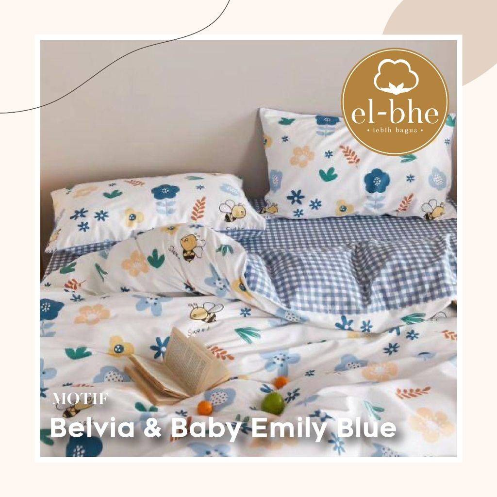Belvia X BABY EMILY BLUE MOTIF BED แผ่น