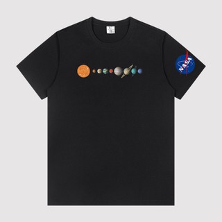 เสื้อยืดแขนสั้น แขนห้าส่วน พิมพ์ลายดาวเคราะห์ NASA สําหรับผู้ชาย และผู้หญิง