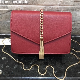 CHARLES &amp; KEITH TASSEL CHAIN CROSSBODY ส่งฟรีEMS