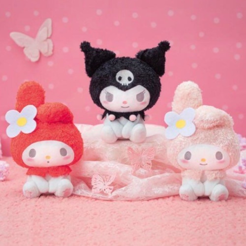 【Direct from JAPAN】SANRIO MY MELODY KUROMI Plush doll stuffed toy Fluffy JAPAN LIMITED 7.48in 3 SET ส่งตรงจากประเทศญี่ปุ่น ซานริโอ มายเมโลดี้ คุโรมิ ญี่ปุ่น แท้ ตุ๊กตาผ้า ตุ๊กตาของเล่น ตุ๊กตา น่ารัก เซ็ต