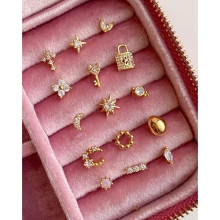 Julysbkk - tiny piece earrings set (เลือกแบบได้เลย แล้วแจ้งในแชทน้า)