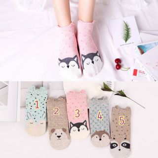 ถุงเท้ามีหูโผล่น่ารักๆ ไซต์ 35-40 พร้อมส่งจ้า