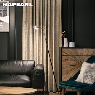 Napearl ผ้าม่านตกแต่งห้องนอน 1 ชิ้น โพลีเอสเตอร์ ไฟดับ ผ้าม่านสีเข้ม