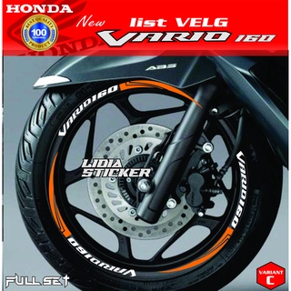 สติกเกอร์ติดขอบล้อ สําหรับ HONDA VARIO 160 TYPE C