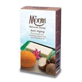 Dr.Montri Natural soap สบู่ ดร.มนตรี เนเชอรัล โซป สูตรแอนตี้ เอจจิ้ง 80 กรัม