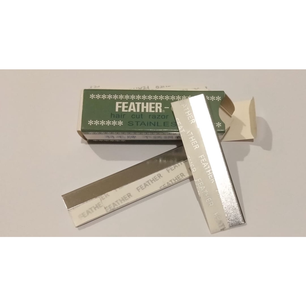 [[ 1 ชิ้น ]] ใบมีดกันคิ้วขนนก Feather - Cut ใบมีดขนนกใช้สำหรับ กันคิ้ว โกนหนวด/เครา