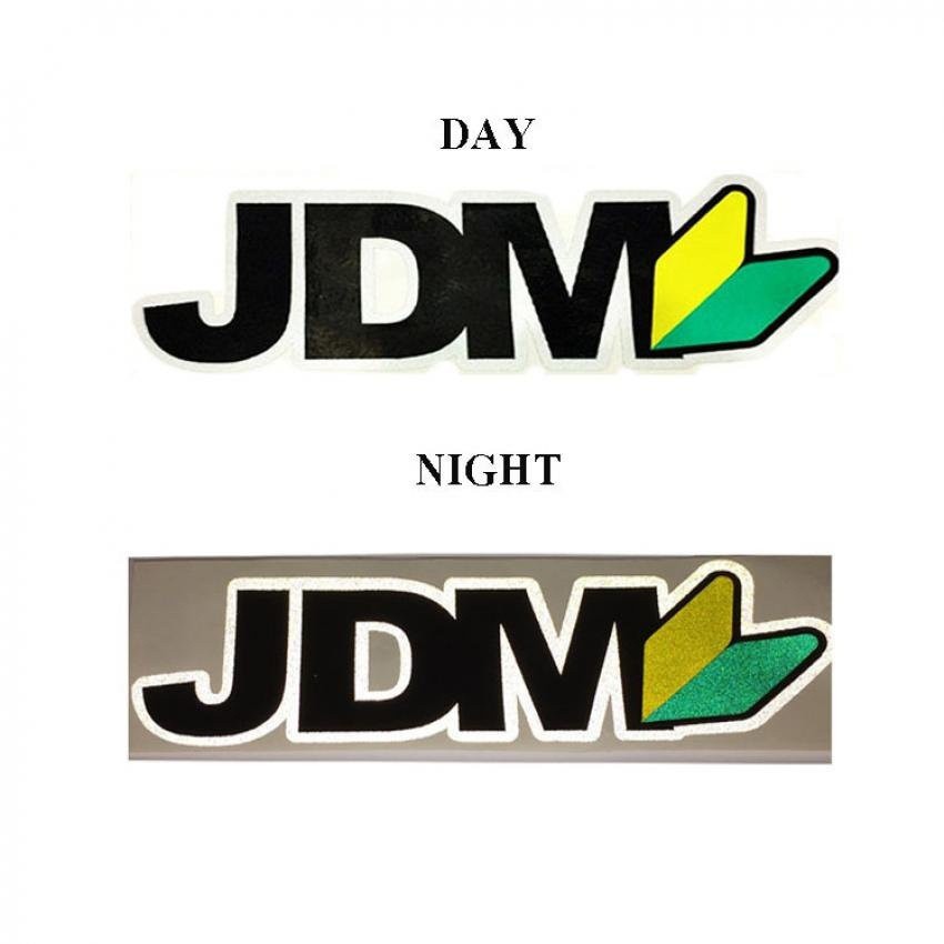 สติกเกอร์ สะท้อนแสง 3M แต่งซิ่ง ลายข้างรถ ติดกระจก รถยนต์ JDM(STICKER CAR) จำนวน 1 ชิ้น ขนาด 18*6*0.