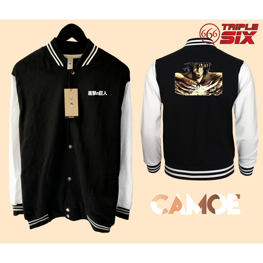 Attack On Titan Eren titan แบบ Anime Varsity Baseball Jacket