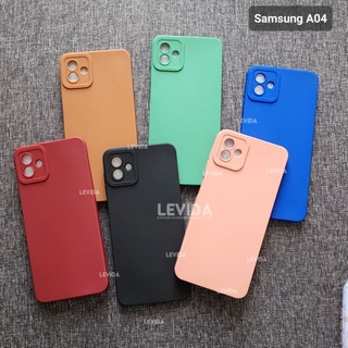 เคสซิลิโคน เนื้อแมตต์ ป้องกันกล้อง สําหรับ Samsung A04S 2022 A04 A04S A04