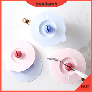 Kendareh ฝาครอบแก้วกาแฟ ซิลิโคน เกรดอาหาร กันรั่ว กันฝุ่น 10 ซม.