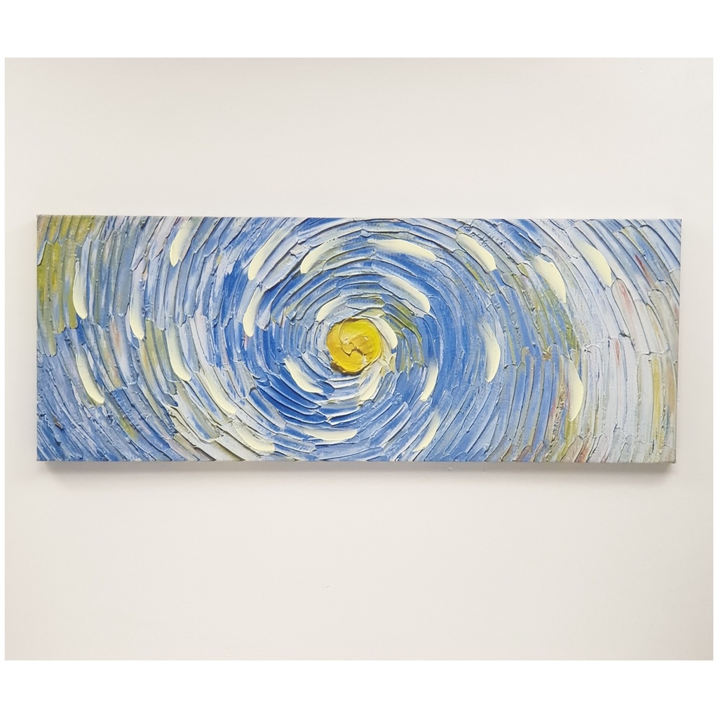 GlobalHouse รูปภาพพิมพ์ผ้าใบ Abstract-Painting C9436-11  ขนาด  94x36 ซม. (ก.xส.) NICE สินค้าของแท้คุ