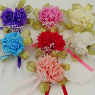 ดอกไม้ผูกข้อมือ​ งานปัจฉิม​ งานแต่ง