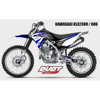 สติ๊กเกอร์วิบาก KAWASAKI KLX 230R ทั้งคัน Graphic kit สติ๊กเกอร์เคลือบเงา สุดคุ้ม