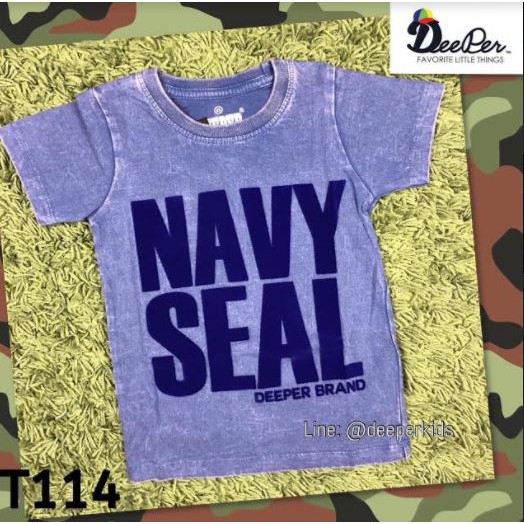 เสอยดเดก เสอยดคอกลมแขนสน Navy Seal - roblox navy seal shirt