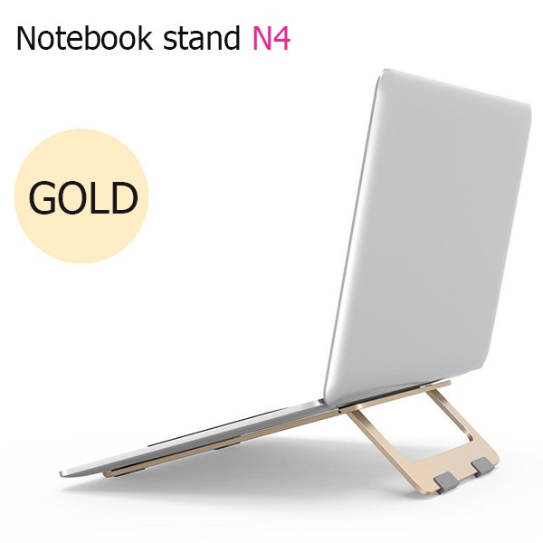 Notebook stand N4 แท่นพับแบบพกพาแท็บเล็ตแล็ปท็อปฐานขาตั้งเย็นลงสำหรับโน้ตบุ๊ค อะลูมินัมอัลลอยโน้ตบุ๊คที่ยึดคอมพิวเตอร์