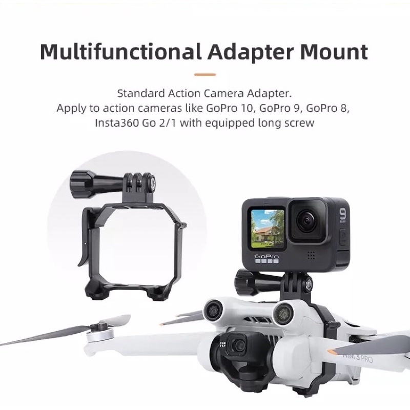 Sunnylife Drone Light Bracket Sports Camera Holder Accessories for Mini 3 Pro for ACTION 2 / GoPro ราคา ถูกที่สุด ดีลบีเคเค แกลเลอรีภาพที่ 8