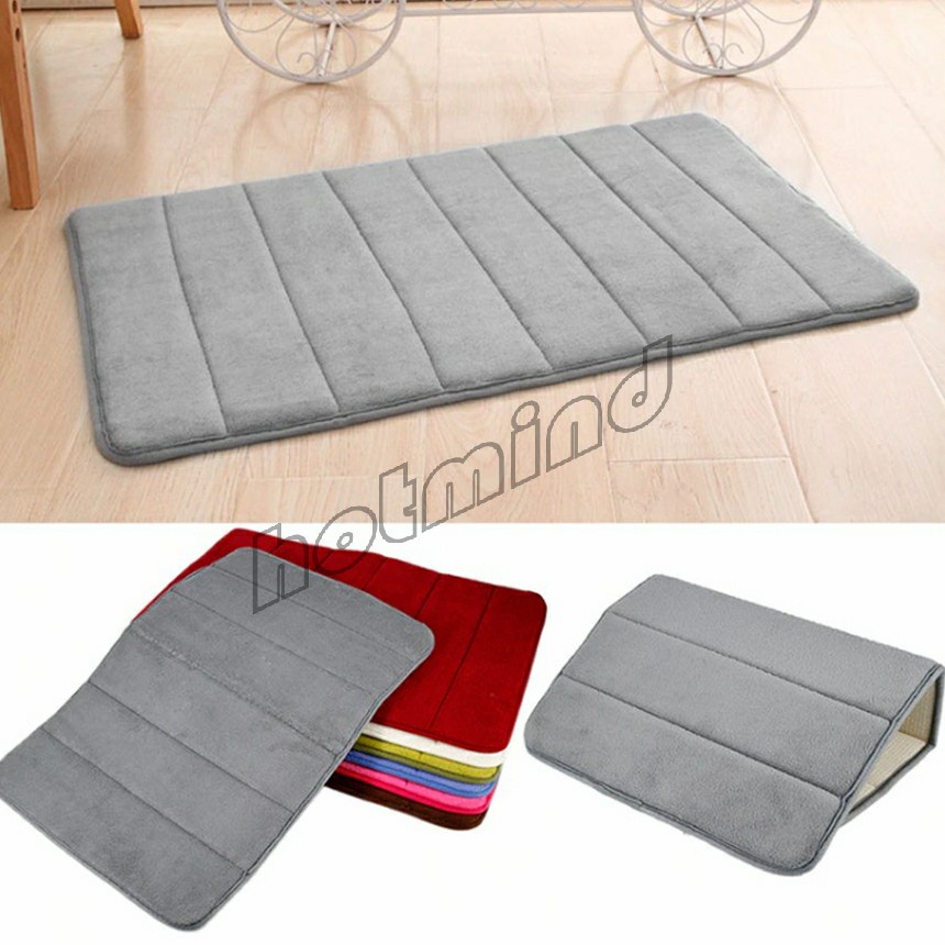HD พรมเช็ดเท้า 40x60 C m เมมโมรี่โฟม พรมกันลื่น Anti-slip mat