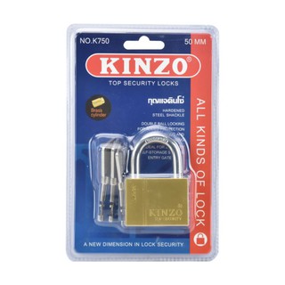 KINZO กุญแจทองแบบแขวนคินโซ่ K 750-50 มม.