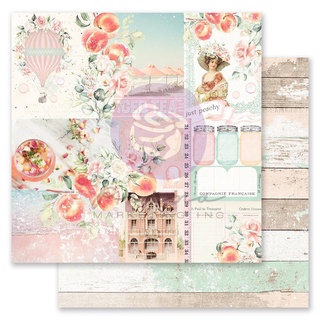 Peach Tea By Frank Garcia Double-Sided Cardstock 12"X12" Just Peachy W/Foil Details