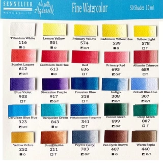 Sennelier สีน้ำรุ่น Blu เกรดสตูดิโอขนาด 10 ml.