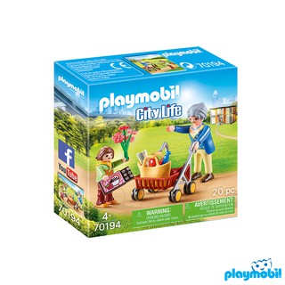 Playmobil 70194  Hospital Grandmother with Child แอ็คชั่นฟิกเกอร์  โรงพยาบาล ย่าและเด็ก