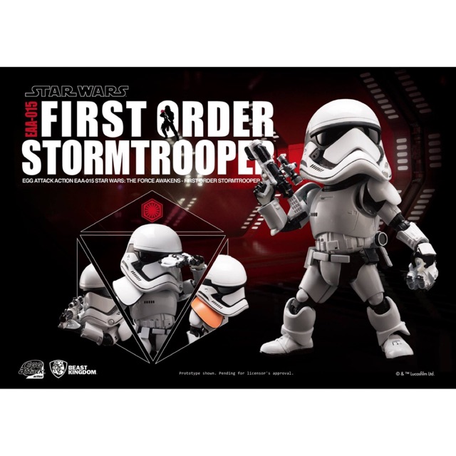 BEAST KINGDOM : STAR WARS : Egg Attack Action EAA-015 First Order Stormtrooper Star Wars The Force A