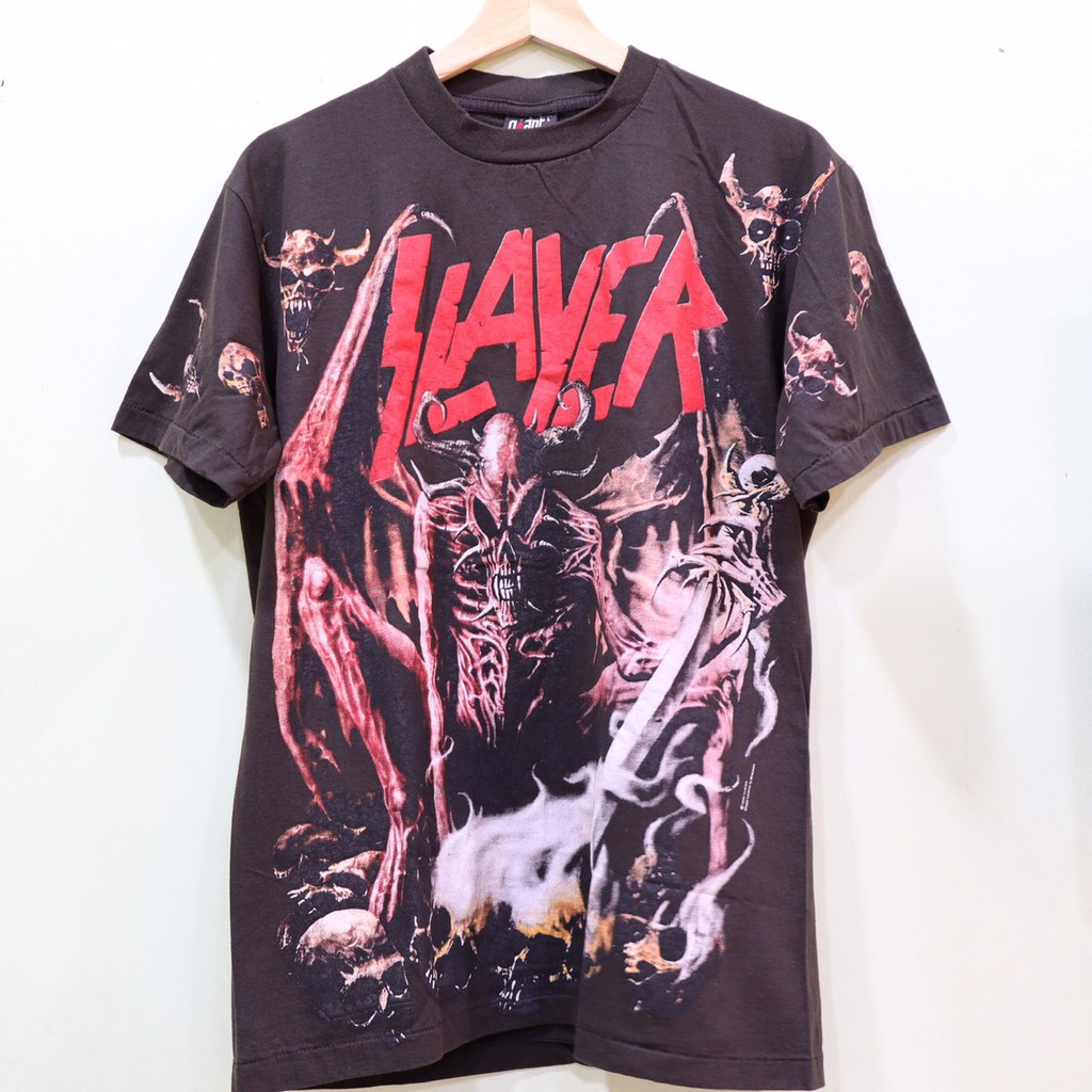 เสื้อวง Slayer (OVP) สไตล์วินเทจ สกรีนทั้งตัว