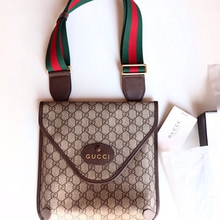 พรี GUCCI  GG Supremeผู้ชาย​กระเป๋าสะพาย กระเป๋าแฟชั่นหนังแท้แบรนด์เนน