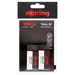 ✨นาทีทอง✨ รอตริง ทิกกี้ 30 เอ็กแซม สแตนดาร์ด ยางลบดินสอ 2 ชิ้น Rotring Tikky 30 Exam Standard Eraser 2pcs