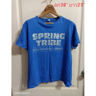 เสื้อยืดผ้านิ่ม. SPRING TRIBE