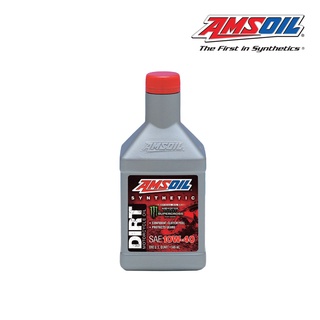 น้ำมันเครื่องรถมอเตอร์ไซค์ AMSOIL 10W-40 Synthetic Dirt Bike Oil 946ML.สังเคราะห์แท้ JASO MA API SG,SJ,SH,SL มอเตอร์ไซค์