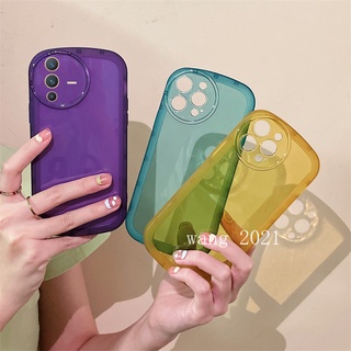 Ready Stock Fashion Casing VIVO V23 X80 Pro Y01 T1x Y33T Y21T Y21A Y33s Y21s Y21 เคส New Hot Deals Color Transparent Phone Case Lens Protection Soft Case เคสโทรศัพท