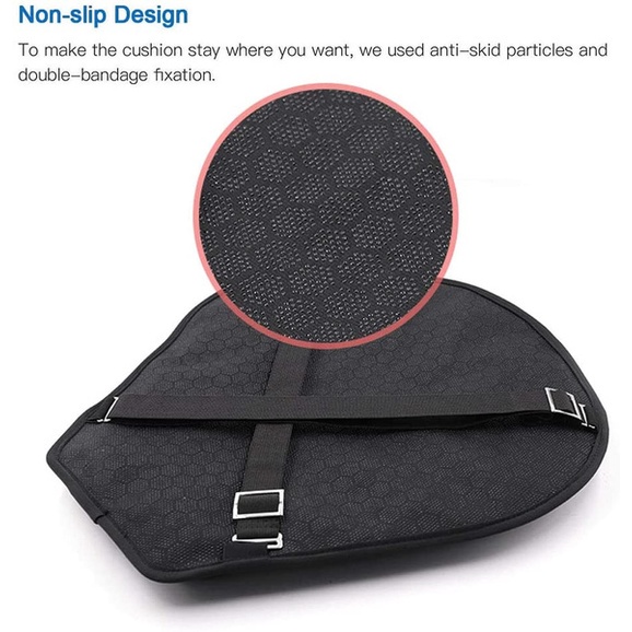 【พร้อมส่ง】เบาะรองนั่งรถจักรยานยนต์ 3d บรรเทาความดัน สากล สําหรับเล่นกีฬา | Cruiser | ทัวร์ริ่ง ดูดซับแรงกระแทก - รูปที่ 3