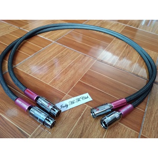 สายสัญญาณ Balanec XLR  WBT Audio Cable หัวแจ็ค XLR Palic แบบชุบทองหรือชุบโรเดียม แบบ 2 เส้น ให้เสียงสด สะอาด เต็มอิ่มในท