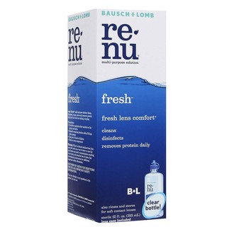 Bausch &amp; Lomb Renu Fresh Multi Purpose Solution 60ml น้ำยาล้างแช่คอนแทคเลนส์ น้ำยาล้างคอนแทคเลนส์