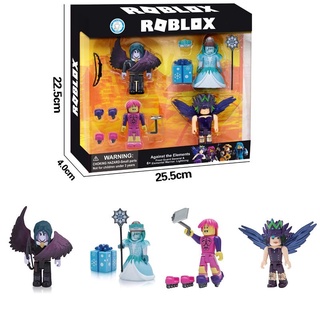 พร้อมส่ง💥 โมเดล Roblox ชุด#13 Black Magic จำนวน 4 ตัว มาพร้อม Accessories สูง 7 cm ราคาถูกมาก งานจีน