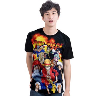 Dextreme เสื้อยืดวันพีซ (DOP-780) สกรีนเต็มตัว ลาย ลูฟี่ Luffy